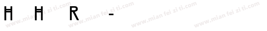 Hill House Regular字体转换